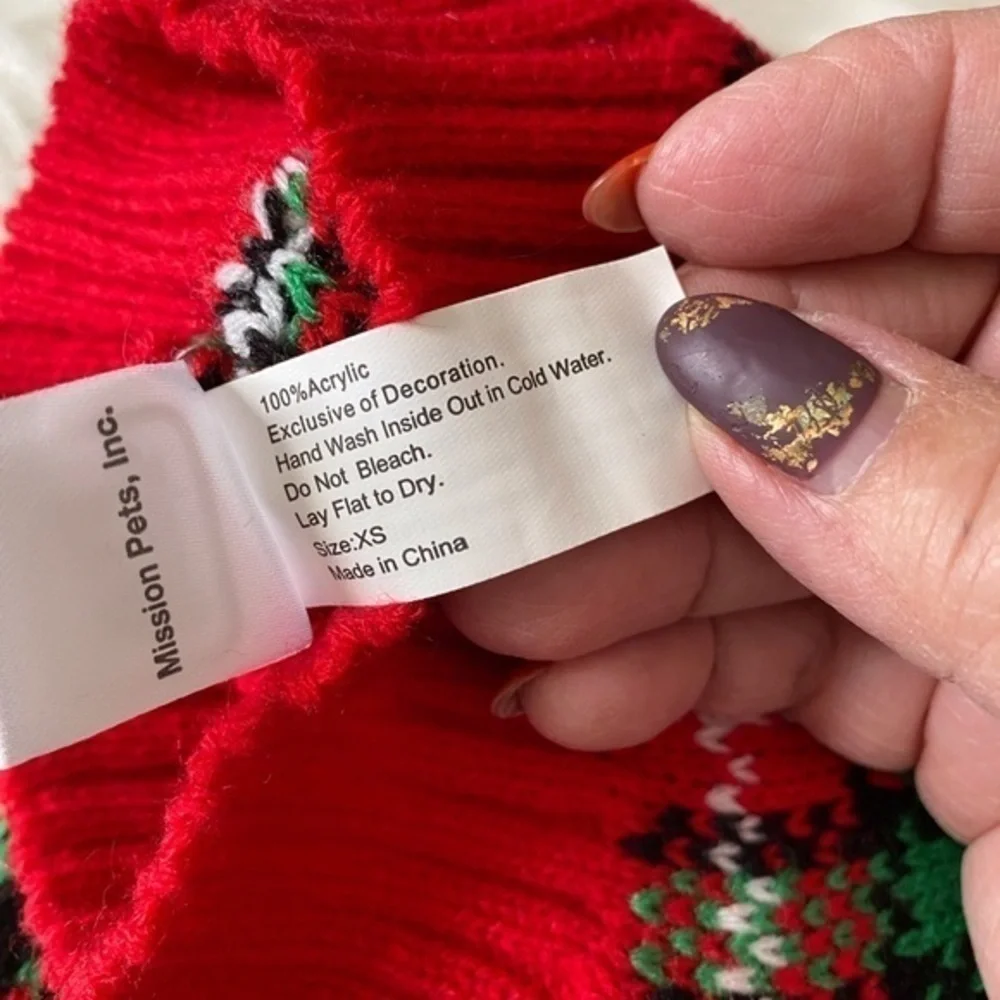Pet Christmas sweater size XSmall